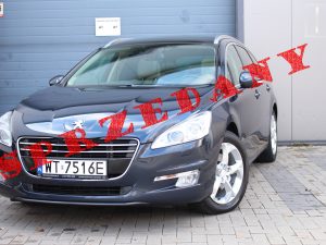 Peugeot 508SW granatowy 2.0HDI 163KM automat bogata wersja FELINE jasny środek