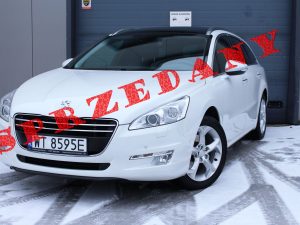 Peugeot 508SW 2.0 HDI 163KM automat biała perła bogata wersja FELINE biała perła