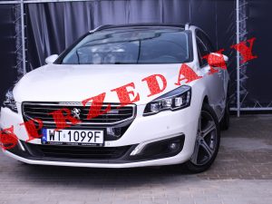Peugeot 508SW 2.0 BLUEHDI 180 KM AUTOMAT FULL LED BIAŁA PERŁA MARTWE POLE KAMERA 2016R