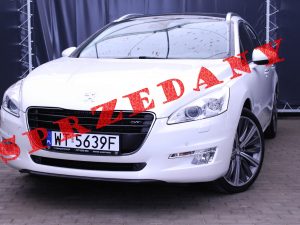 Peugeot 508SW GT 2.2 HDI 204M AUTOMAT BIAŁA PERŁA JBL MASAŻ PANORAMA HAK 2011R