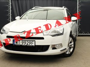 CITROEN C5 EXCLUSIVE+ 2.0 HDI 163KM AUTOMAT ELEKTRYCZNA KLAPA HYDRACTIVE BIAŁY 2012 ROK