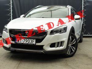 PEUGEOT 508 RXH 2.0 BLUEHDI 180KM AUTOMAT KAMERA COFANIA MARTWE POLE FULL LED ANDROID HAK JBL MASAŻ 4 KLIMA BIAŁA PERŁA 2017R VAT 23%