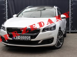 PEUGEOT 508 GT LINE SW 2.0 BLUEHDI 180 KM AUTOMAT FULL LED BIAŁA PERŁA 4 STREFOWA KLIMA MASAŻ/PAMIĘĆ KAMERA MARTWE POLE 2018R