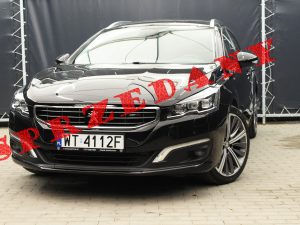Peugeot 508 GT LINE SW 2.0 BLUEHDI 180 KM AUTOMAT FULL LED CZARNY 4 STREFOWA KLIMA MASAŻ/PAMIĘĆ KAMERA MARTWE POLE 2015R
