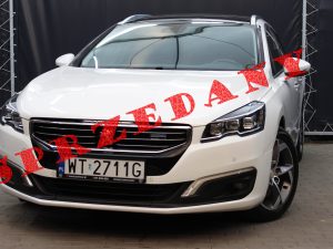 Peugeot 508 SW 2.0 BLUEHDI 180 KM AUTOMAT FULL LED BIAŁA PERŁA 4 STREFOWA KLIMA  KAMERA MARTWE POLE 2015R