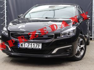 Peugeot 508 SEDAN 2.0 BLUEHDI 180 KM AUTOMAT FULL LED CZARNY METALIC 4 STREFOWA KLIMA  KAMERA MARTWE POLE 2015R