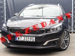PEUGEOT 508SW GT-line 2.2 HDI POLIFT 204KM AUTOMAT WEBASTO KAMERA COFANIA MARTWE POLE FULL LED 2 KLIMA SZARY METALIC 2015 R