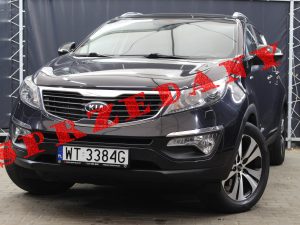 KIA SPORTAGE 2.0 CRDI 136KM 4x4 MANUAL CZARNA PERŁA PANORAMA LED XENON GRZANE FOTELE SPIRIT 2012 R
