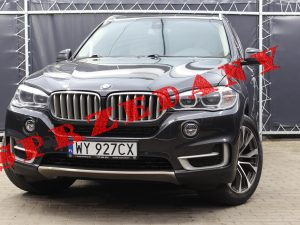 BMW X5 F15 3.0 BENZYNA 306KM AUTOMAT HARMAN KARDON 4 KLIMA PANORAMA SZARY METALIC 2016 R