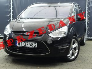 Ford S-MAX 2.0 TDCi 163KM MANUAL 2 STREFA KLIMA GRZANA SZYBA PRZÓD 7 OSOBOWY  CONVERSE+ CZARNY METALIC TITANIUM  2012R