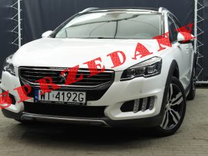 PEUGEOT 508 RXH 2.0 BLUEHDI 180KM AUTOMAT KAMERA COFANIA MARTWE POLE FULL LED MASAŻ 2 KLIMA BIAŁA PERŁA 2017 R