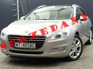 PEUGEOT 508 SW 2.0 HDI 163 KM MANUAL BOGATA WERSJA JBL BIXENON ZŁOTY METALIC 2011R