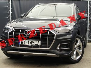 AUDI Q5 2.0 TFSI MHEV 265KM AUTOMAT QUATTRO PREMIUM PLUS BANG&OLUFSEN MATRIX SZARY METALIC 2021 R