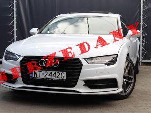 AUDI A7 3.0 TFSI 333KM AUTOMAT QUATTRO BIAŁA PERŁA S-LINE BLACKEDITION BOSE 2016 R