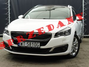 PEUGEOT 508 SW POLIFT 2.0 HDI 163KM MANUAL BIAŁY METALIC WEBASTO Z PILOTEM MASAŻ 2014 R