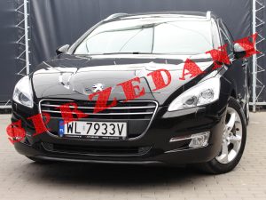PEUGEOT 508 SW 2.0 HDI 163 KM AUTOMAT JASNE WNĘTRZE CZARNY FELINE 2011 ROK